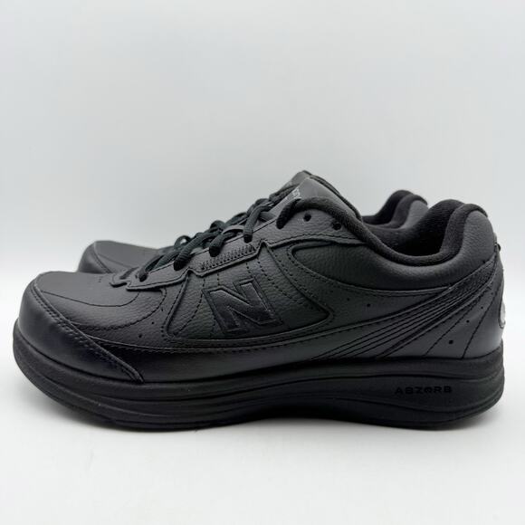 New Balance Womens 577 Walking Sneakers US 9 Wide Black Leather Athletic NIB - Picture 8 of 13